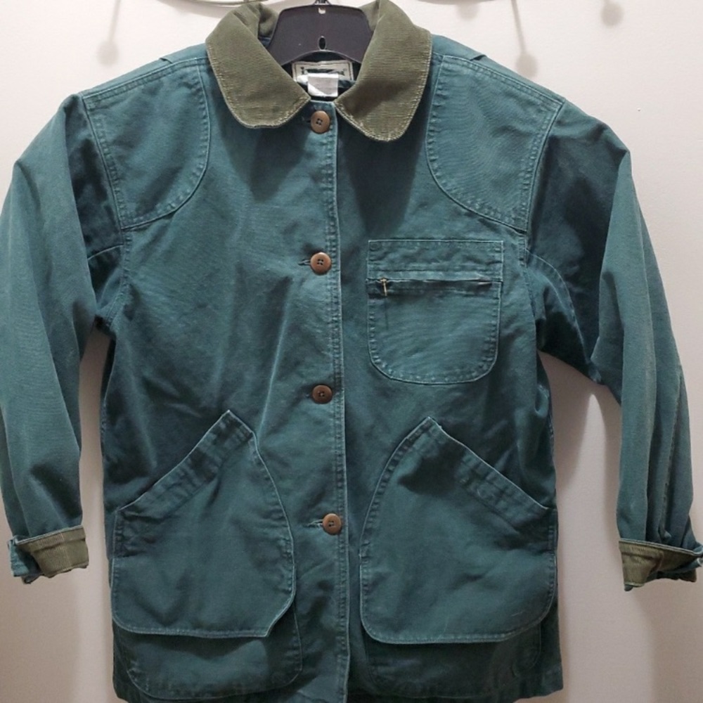 L.L Bean canvas chore jacket EUC forest green